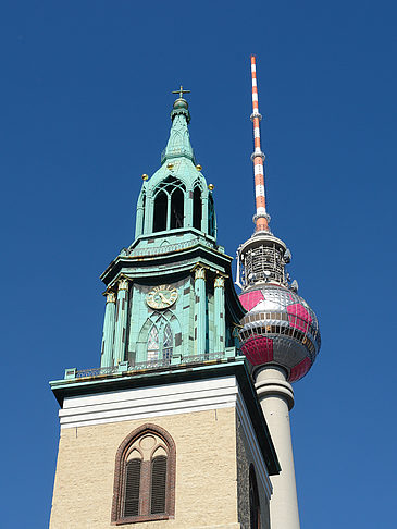 Foto Fernsehturm und Marienkirche - Berlin