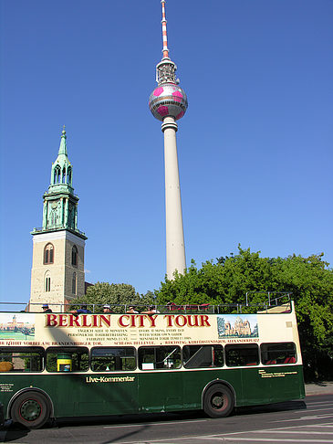 Foto Fernsehturm und Marienkirche - Berlin