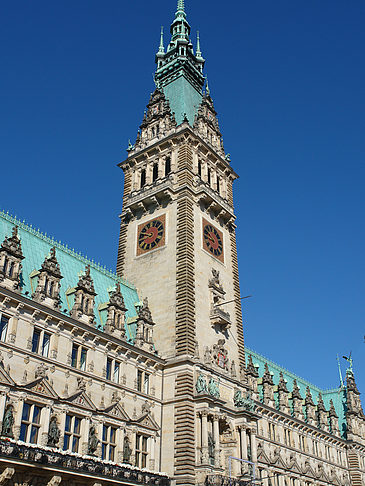 Foto Rathaus von der Seite - Hamburg