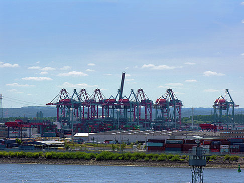 Foto Altonaer Balkon mit Blick auf den Hafen