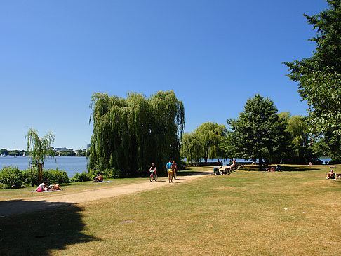 Foto Badestrand an der Außenalster