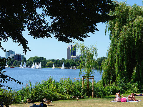 Fotos Badestrand an der Außenalster