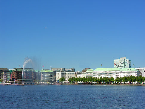 Foto Fontäne auf der Binnenalster - Hamburg