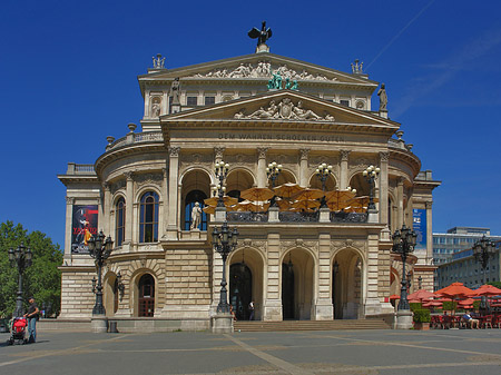 Fotos Alte Oper mit Schirmen