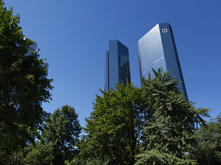 Deutsche Bank mit Bäumen Foto 