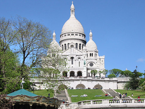 Vor der Sacre Coeur Fotos