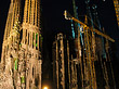 Foto Sagrada Familia bei Nacht - Barcelona