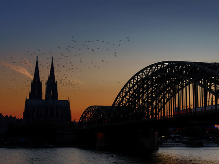 Fotos Kölner Dom hinter der Hohenzollernbrücke | Köln