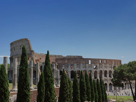 Kolosseum mit dem Forum Romanum