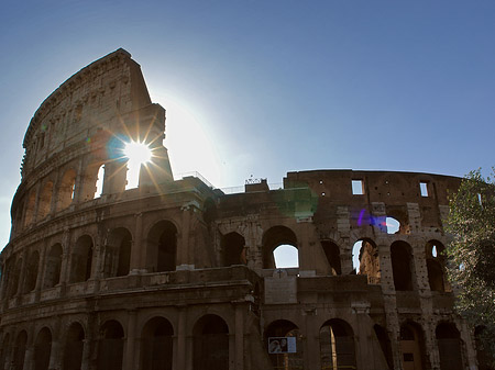 Fotos Kolosseum mit Sonne | Rom