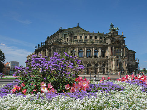 Fotos Semperoper mit Blumen | Dresden