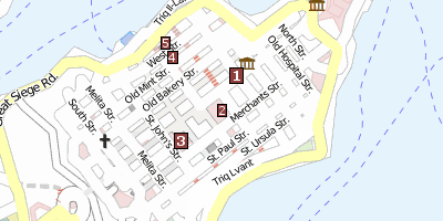 Großmeisterpalast  Malta Stadtplan